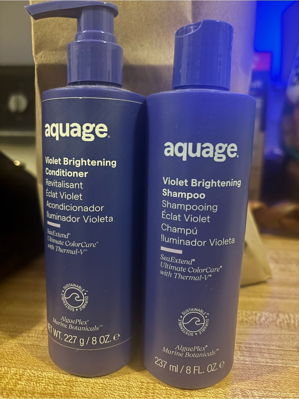 Aquage Violet Brightening Shampoo & Conditioner Duo - Deep Violet